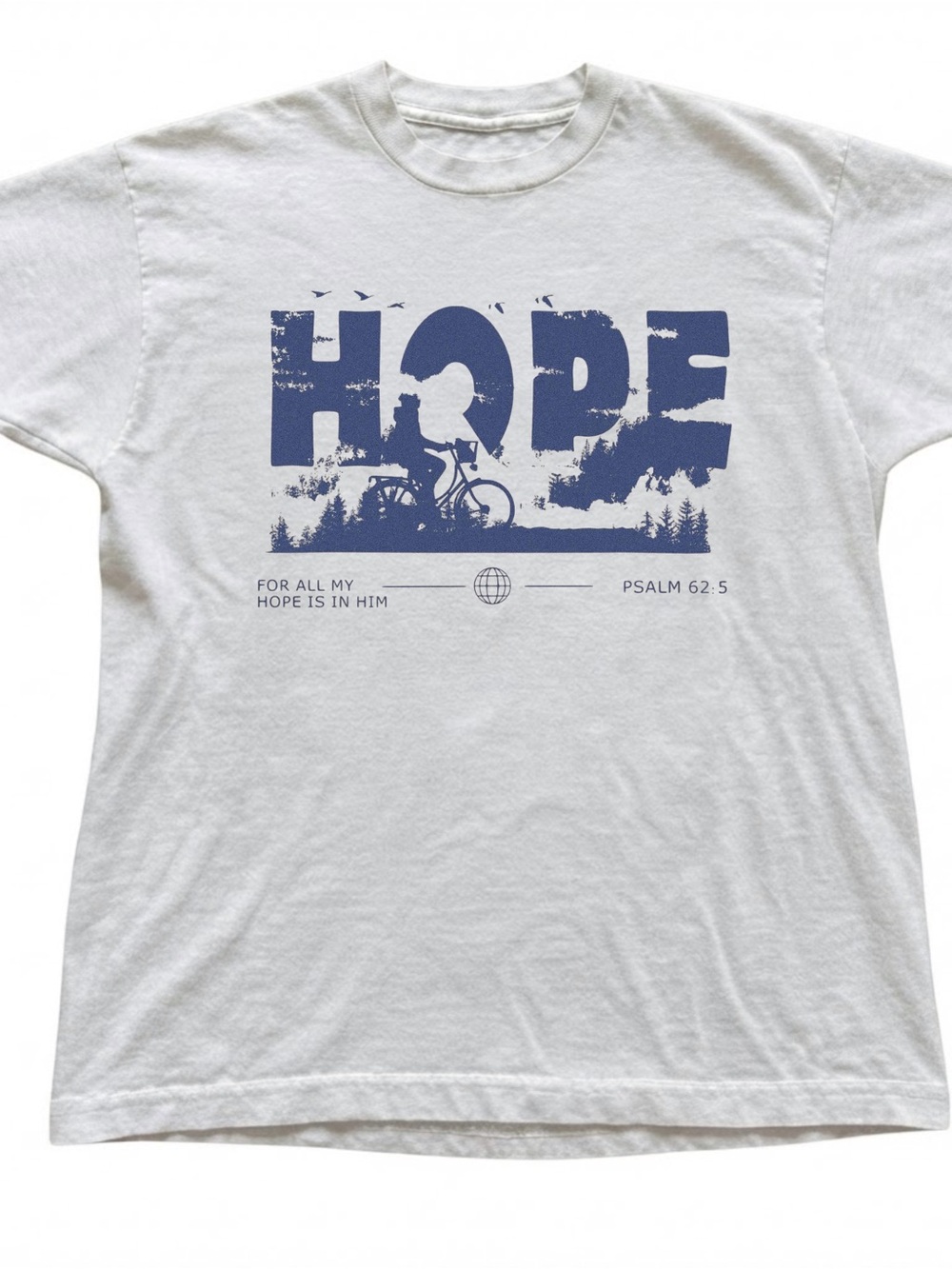 Christian Hope Psalm Graphic Tee Gildan White T-Shirt